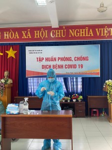 Tập huấn phòng chống dịch bệnh Covid 19 tại trường Duy Tân