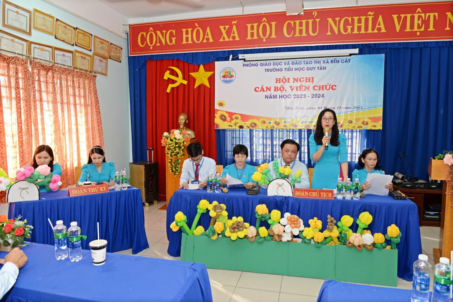 Trường TH Duy Tân tổ chức Hội nghị CBVC năm học 2023 - 2024